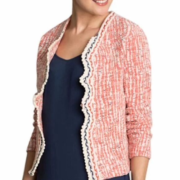 NIC+ZOE Jackets & Blazers - NIC + ZOE Jacket Cotton Blend Cream Size XL